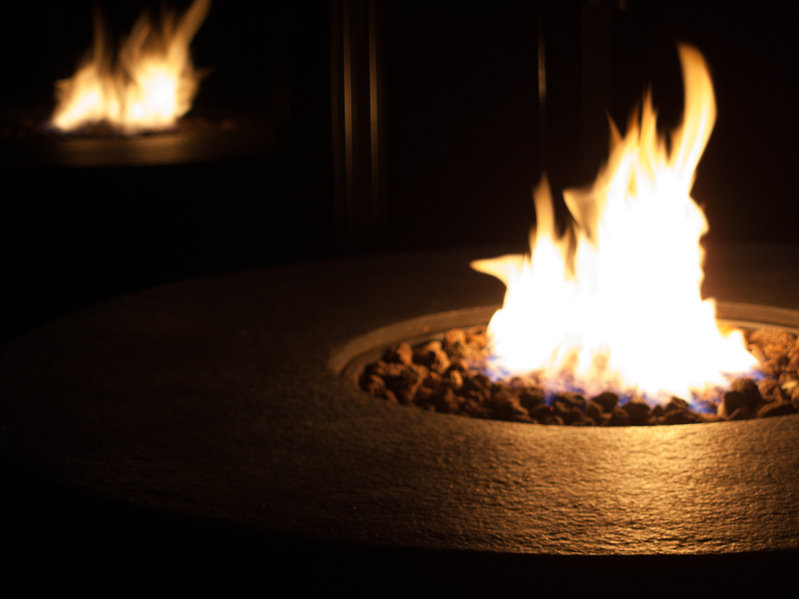Close up of a fire pit